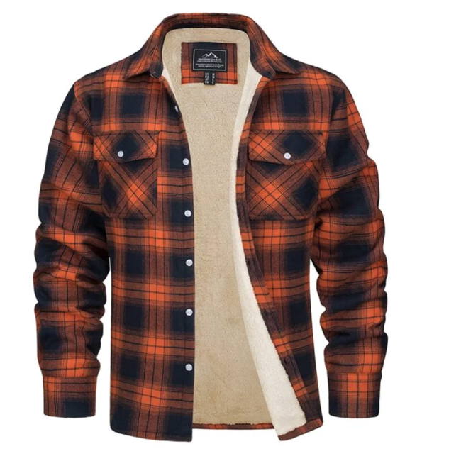 Jacob | Stylish Plaid Jacket | Warm Outerwear | Cozy Fleece Lining 1