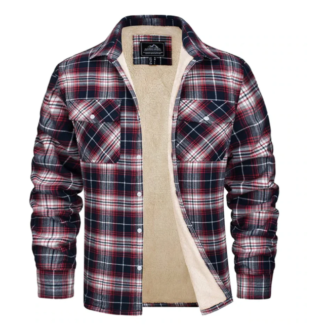 Jacob | Stylish Plaid Jacket | Warm Outerwear | Cozy Fleece Lining 6