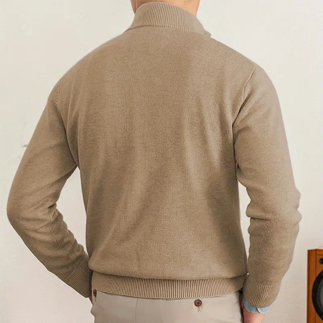 James | Cotton Sweater | Half-Zip Design | Luxury Comfort 1