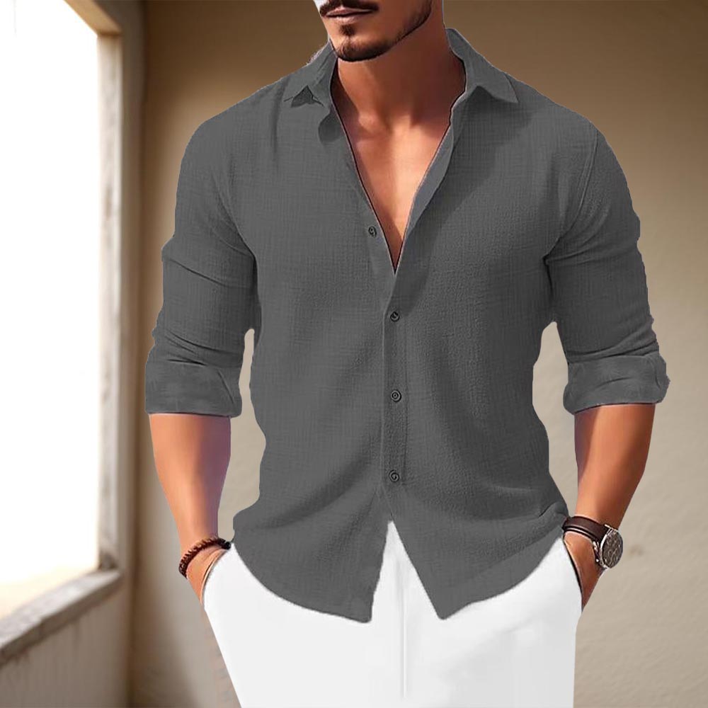 James | Polyester Blend Shirt | Classic Collar | Adjustable Cuff 4