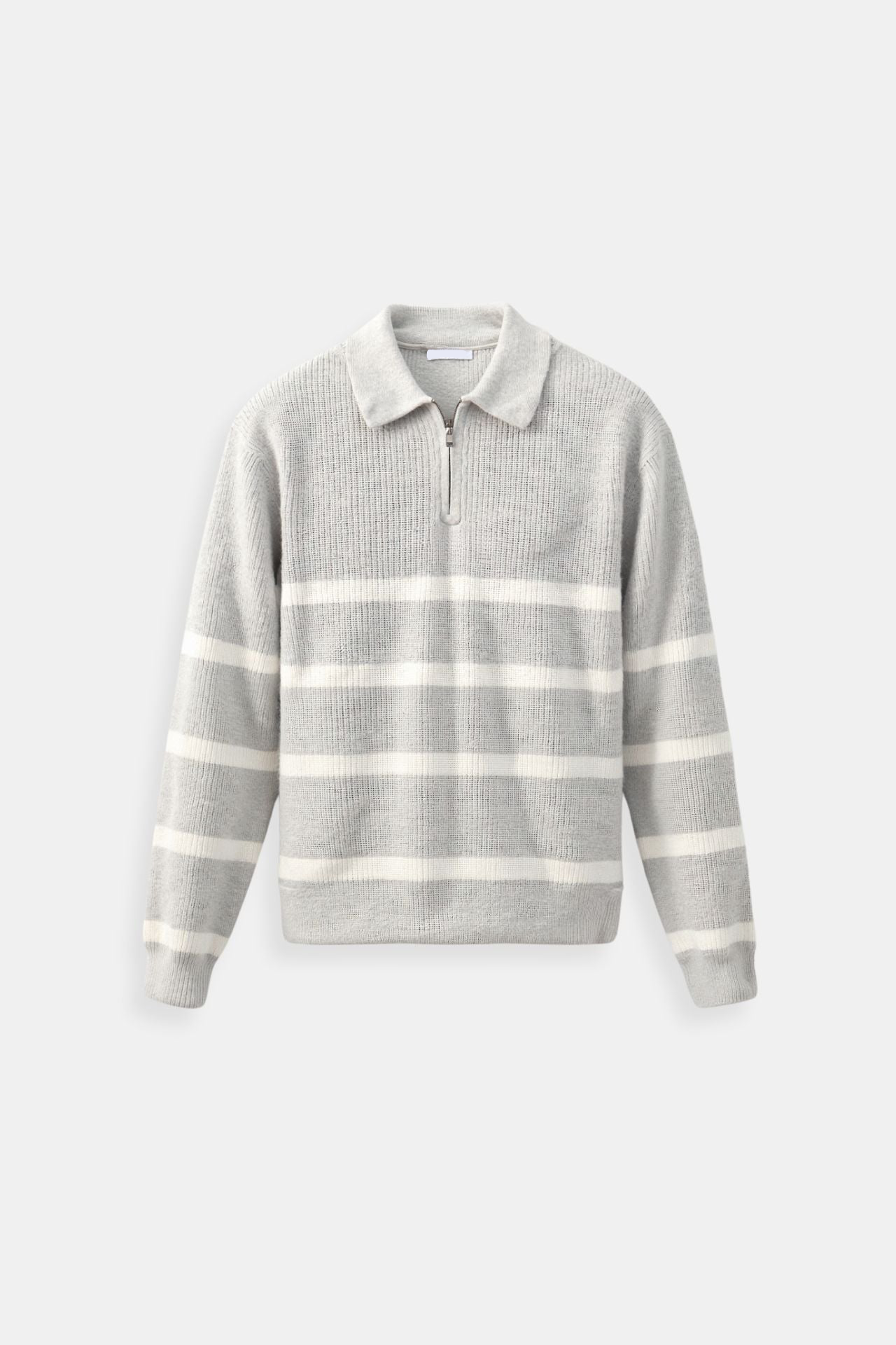 James | Wool Blend Sweater | Half Zip Sweater | Striped Sweater 0