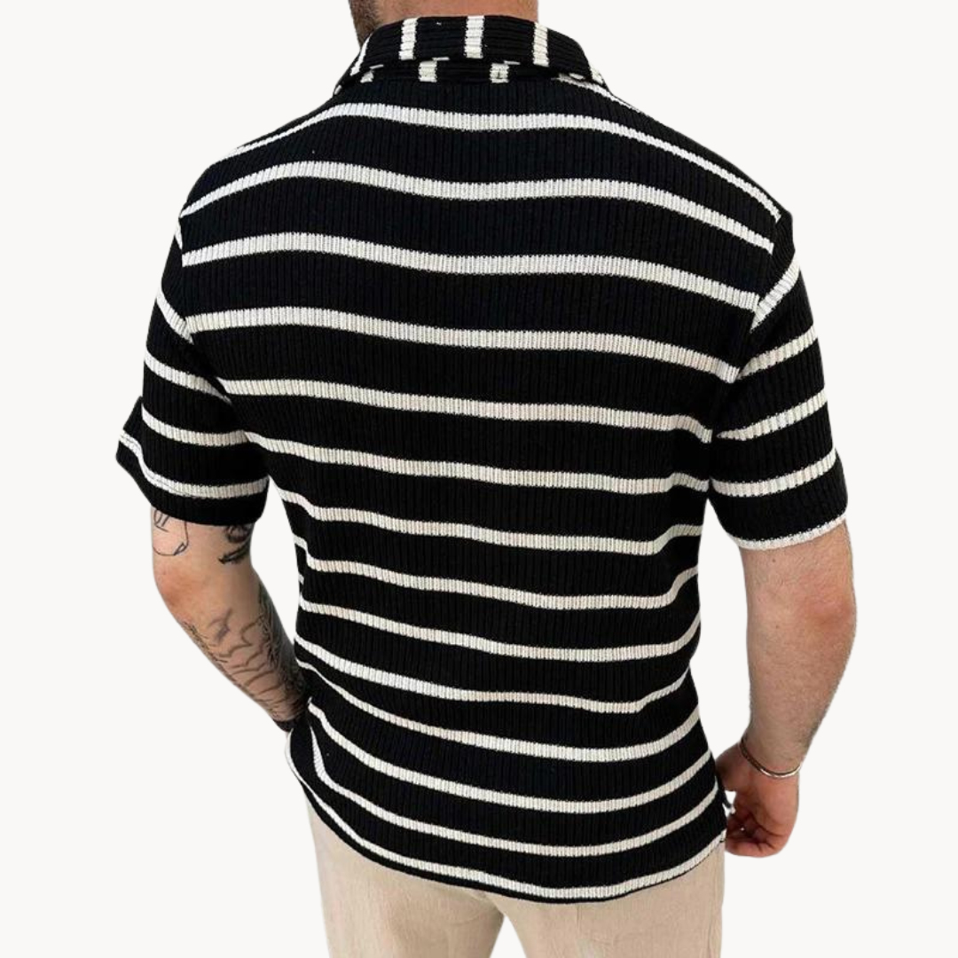 Johnny | Breathable Polo Shirt | Soft Blend Fit | Striped Design 4