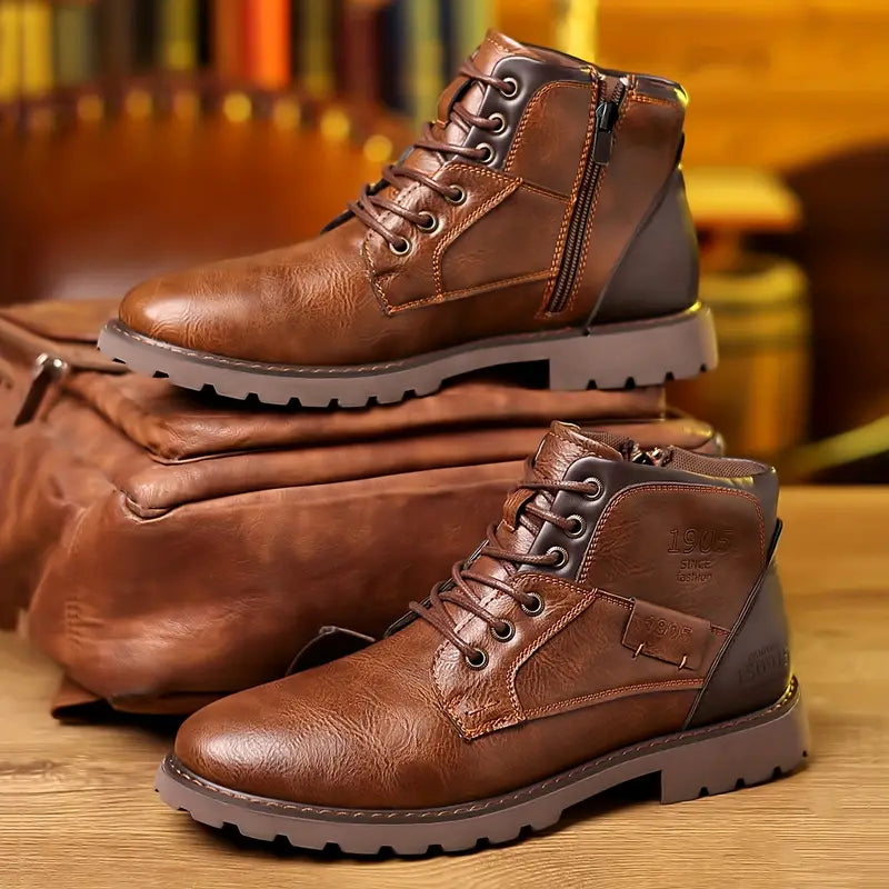 Jonathan | Men's Leather Boots | Durable Footwear | Stylish Winter Shoes | Versatile Fashion 0