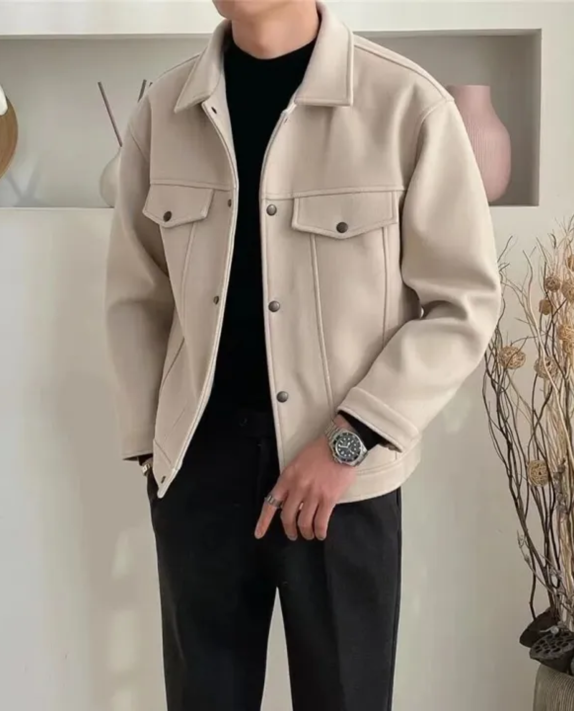 Liam's Essential Wool Overshirt | Mens Wool Overshirt | Woolen Over Shirt | Overshirt Wool 0