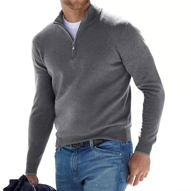 Luca | Men's Sweater | V-Neck Sweater | Faux Wool Sweater 4