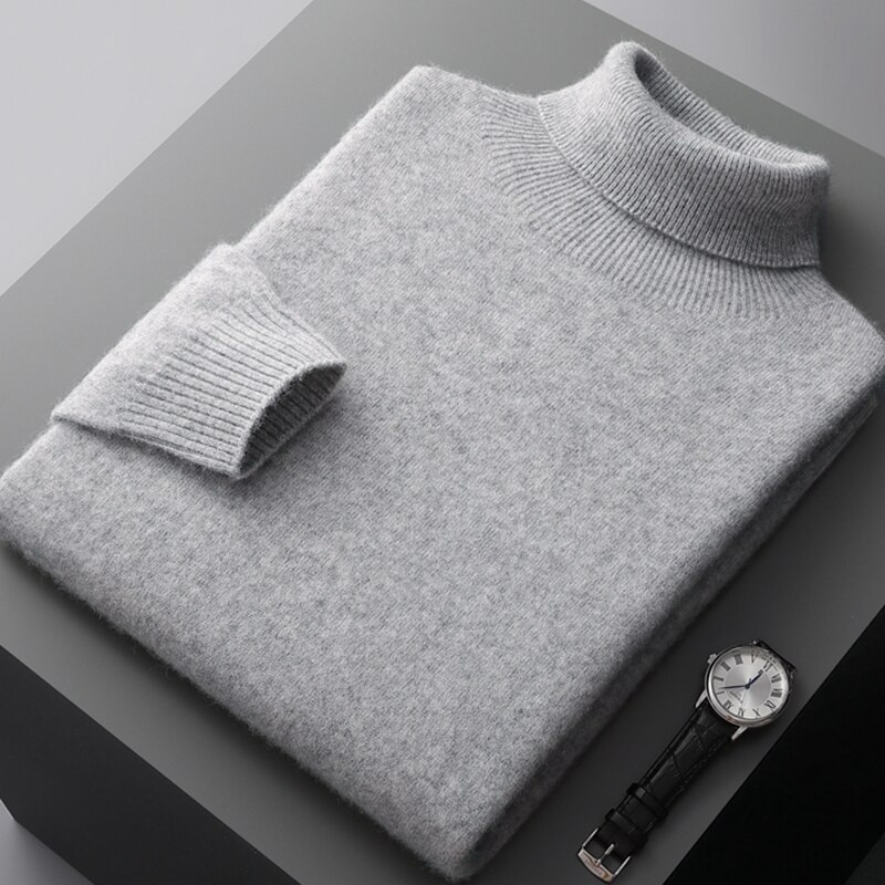 Lukas | Mens Roll Neck Jumper | Womens Black Roll Neck Jumper | Roll Neck 2