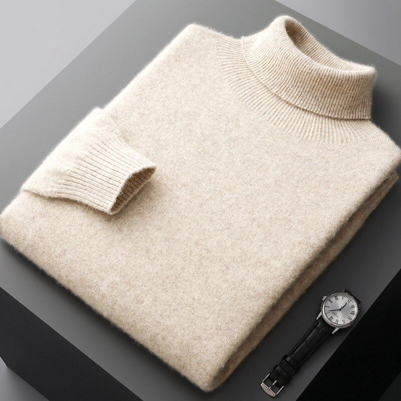 Lukas | Mens Roll Neck Jumper | Womens Black Roll Neck Jumper | Roll Neck 3