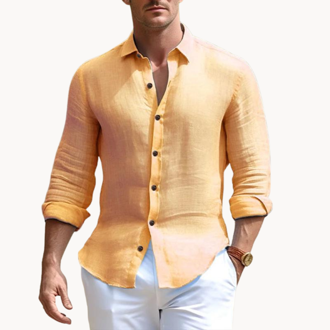 Marco | Breathable Shirt | Elegant Button-Front | Lightweight Cotton Blend 7