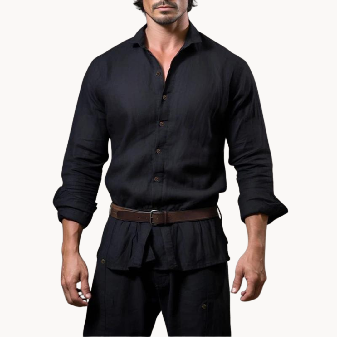 Marco | Breathable Shirt | Elegant Button-Front | Lightweight Cotton Blend 8