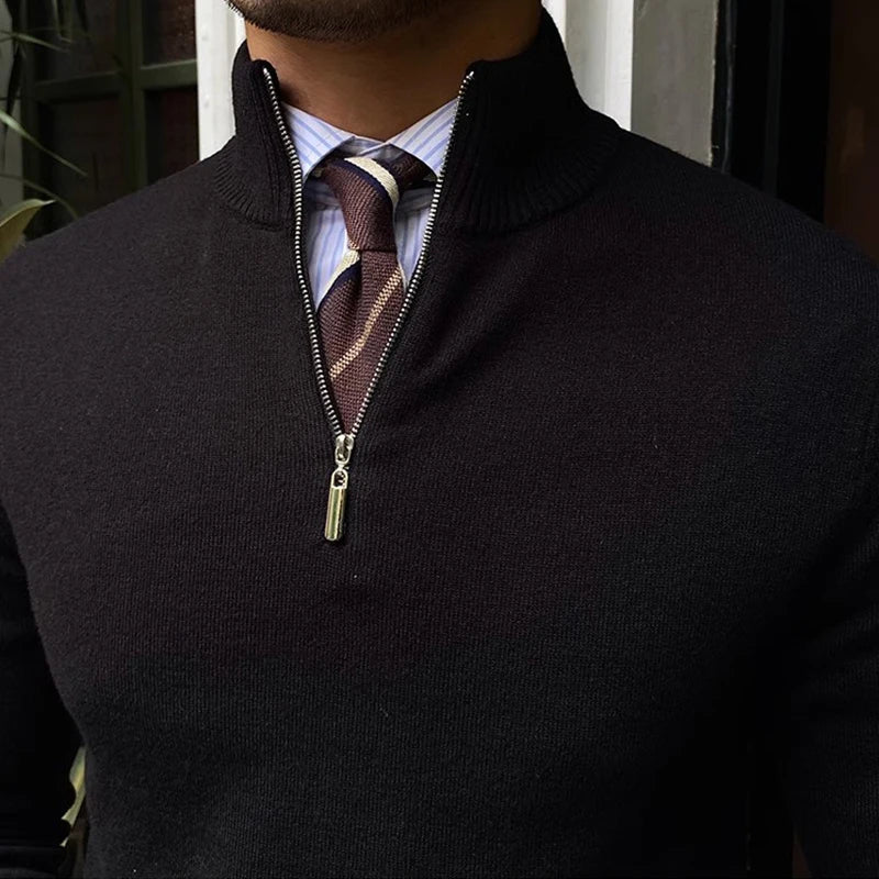 Marco | Half-Zip Sweater | Wool Blend Sweater | Stylish Knitwear | Versatile Fashion 1