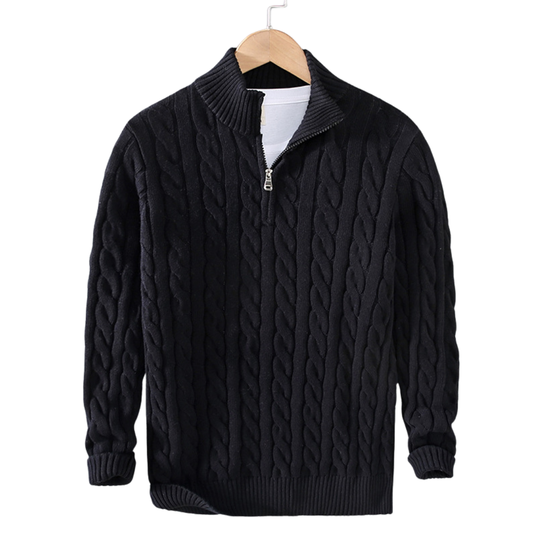 Marco | Sweater | Mens Sweaters | Stylish Half-Zip Design 1