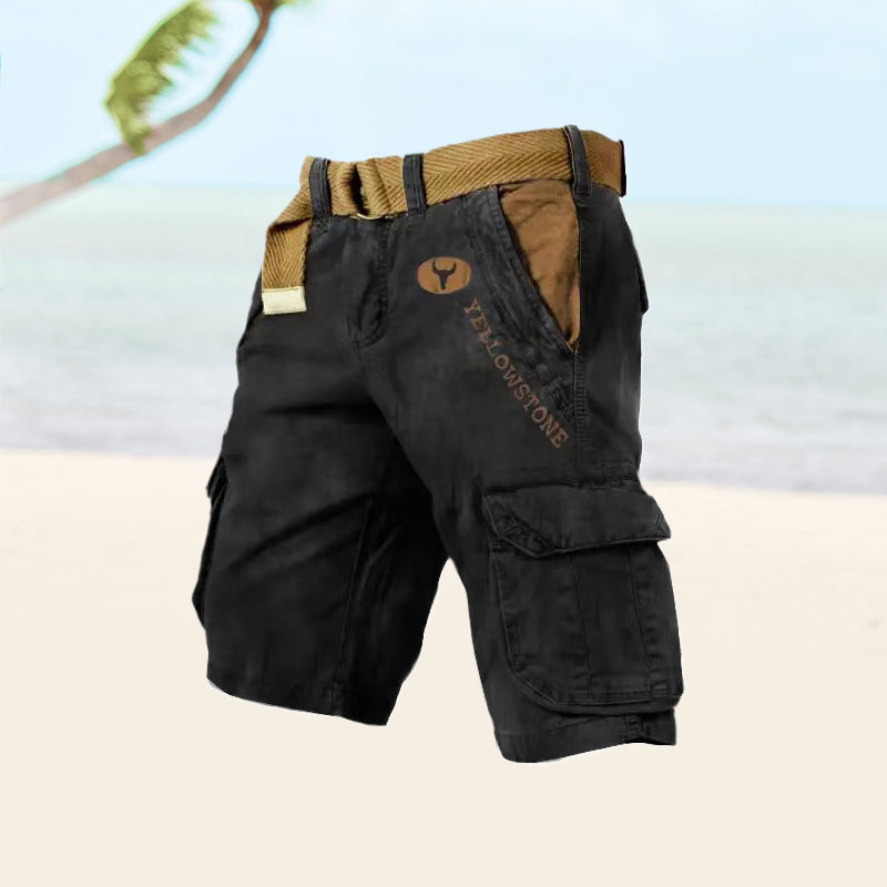 Mason | Men's Cargo Shorts | Black Cargo Shorts | Comfortable Cargo Shorts 1