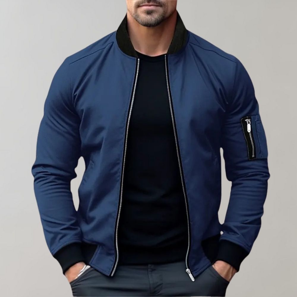Maxwell | Mens Bomber Jacket | Black Bomber Jacket | Stylish Bomber 0